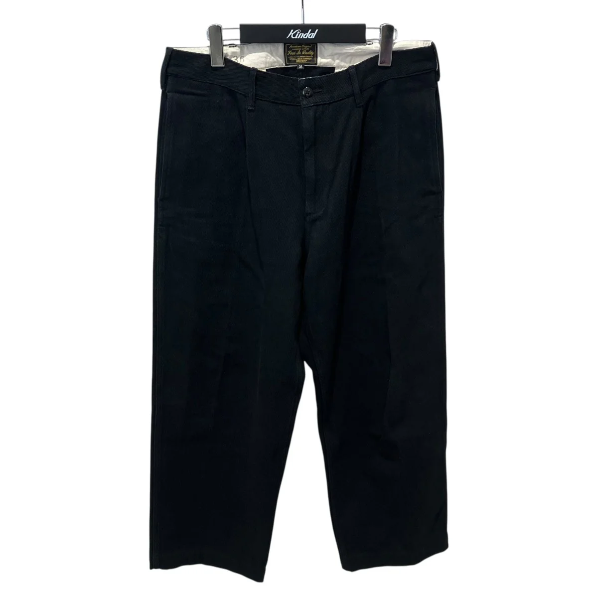NEP DENIM RAW TROUSERSブラックデニム782-6111001