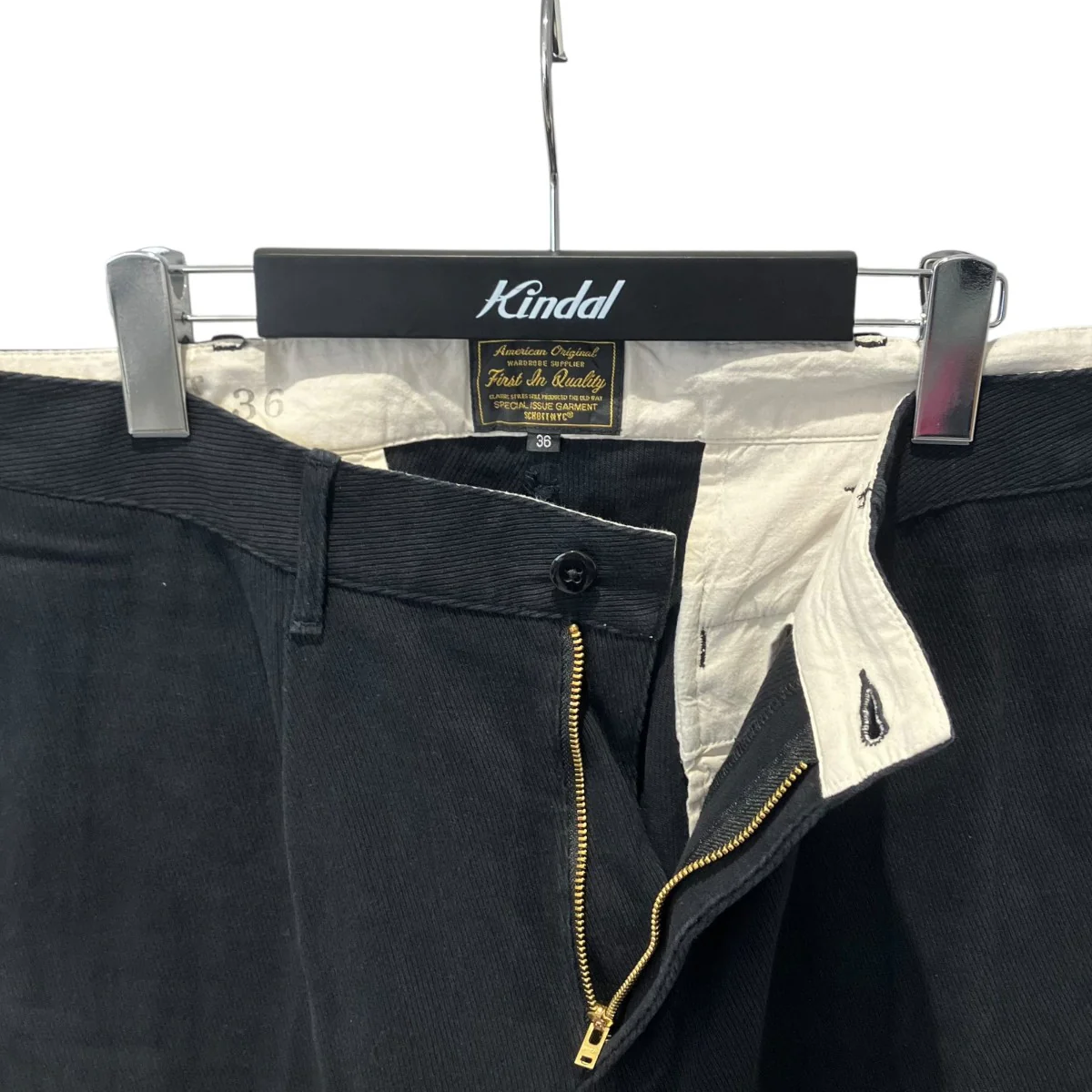 NEP DENIM RAW TROUSERSブラックデニム782-6111001 - Image 3