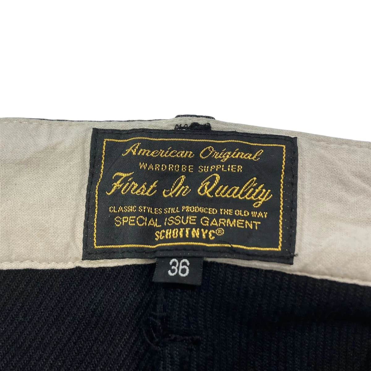 NEP DENIM RAW TROUSERSブラックデニム782-6111001 - Image 6