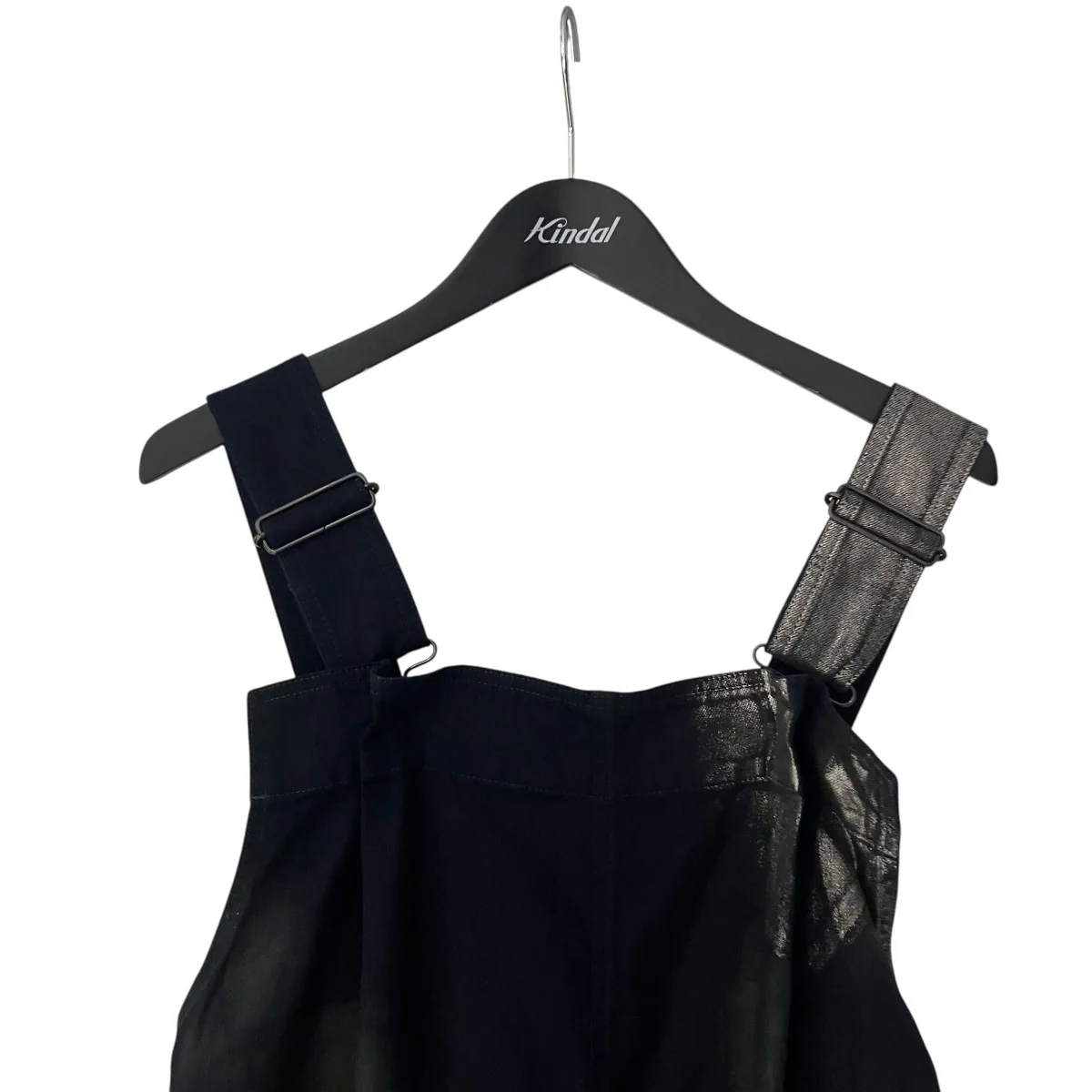 26SS8OZ DENIM FOIL PRINT SALOPETTE PANTSデニムオーバーオールYK-D04-006 - Image 3