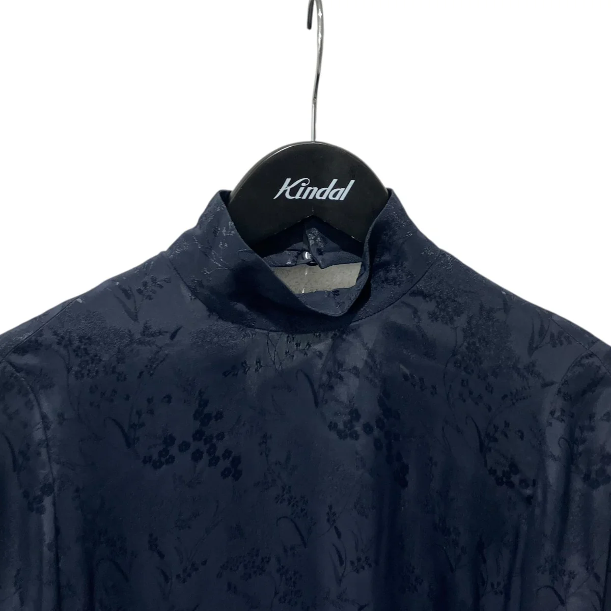Floral Jacquard High Neck Blouse長袖ブラウスMM24FW-SH511 - Image 3