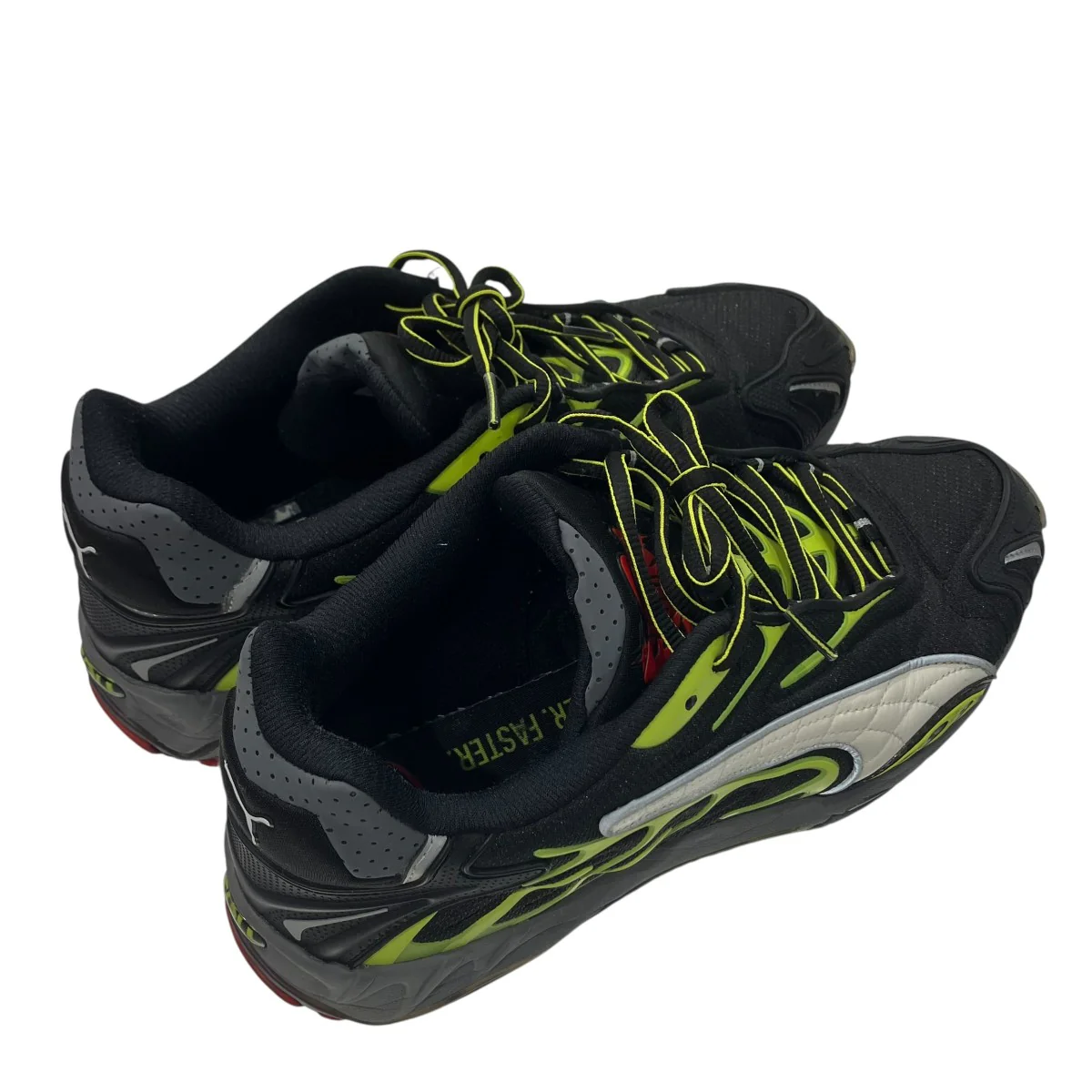 INHALE MESH PUMA BLACK-WARM WHITE-LIME Pローカットスニーカー402459-01 - Image 2