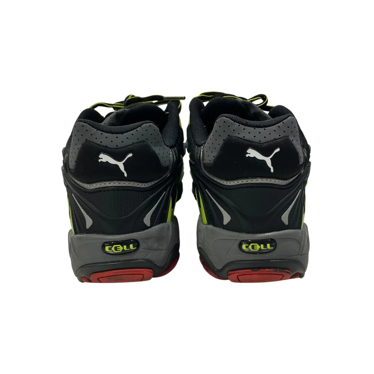 INHALE MESH PUMA BLACK-WARM WHITE-LIME Pローカットスニーカー402459-01 - Image 5