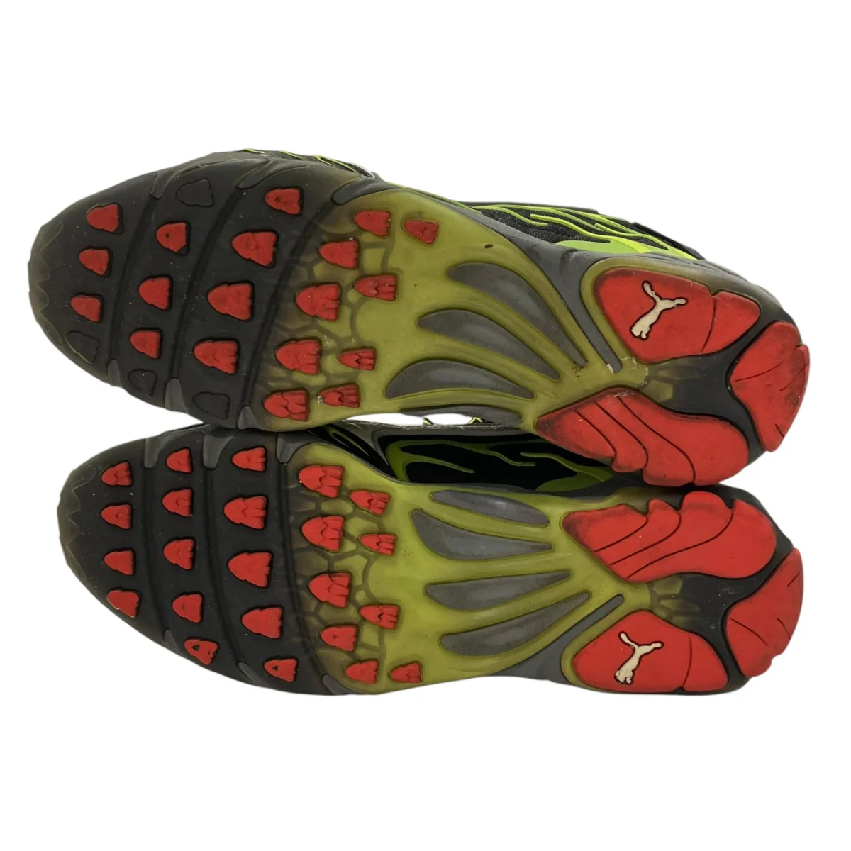 INHALE MESH PUMA BLACK-WARM WHITE-LIME Pローカットスニーカー402459-01 - Image 6