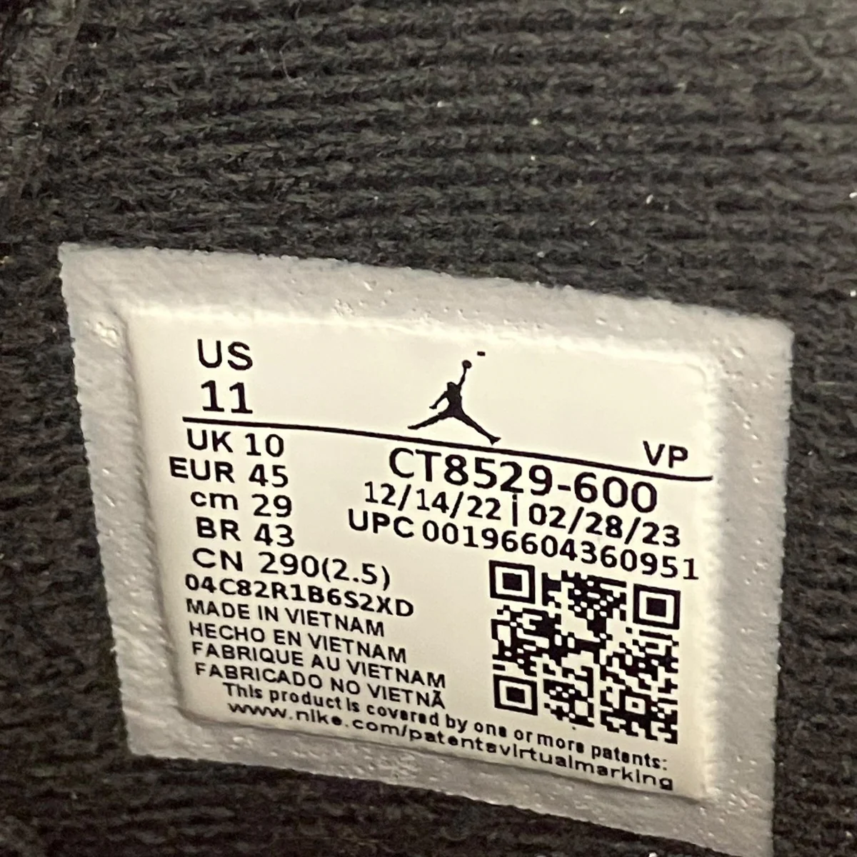 AIR JORDAN 6 RETROハイカットスニーカーCT8529-600 - Image 7