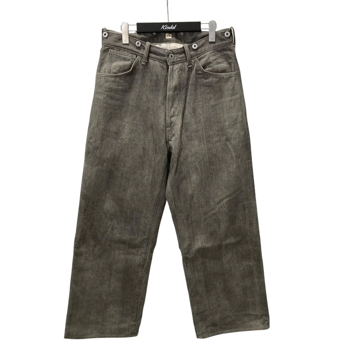 25AWBUCKLE-BACKED TROUSERS HAND DRAWN SUMIデニムパンツLot.209