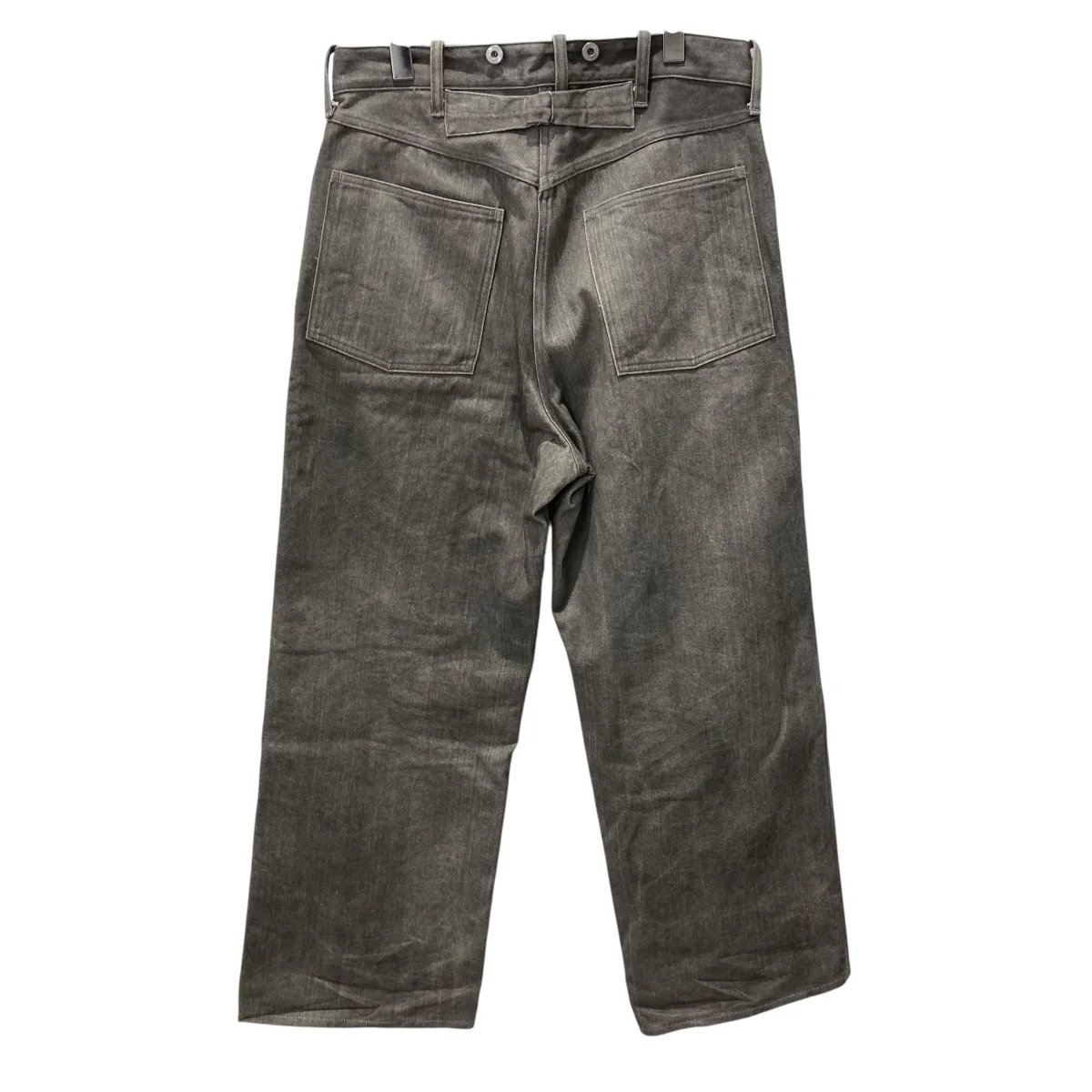 25AWBUCKLE-BACKED TROUSERS HAND DRAWN SUMIデニムパンツLot.209 - Image 2