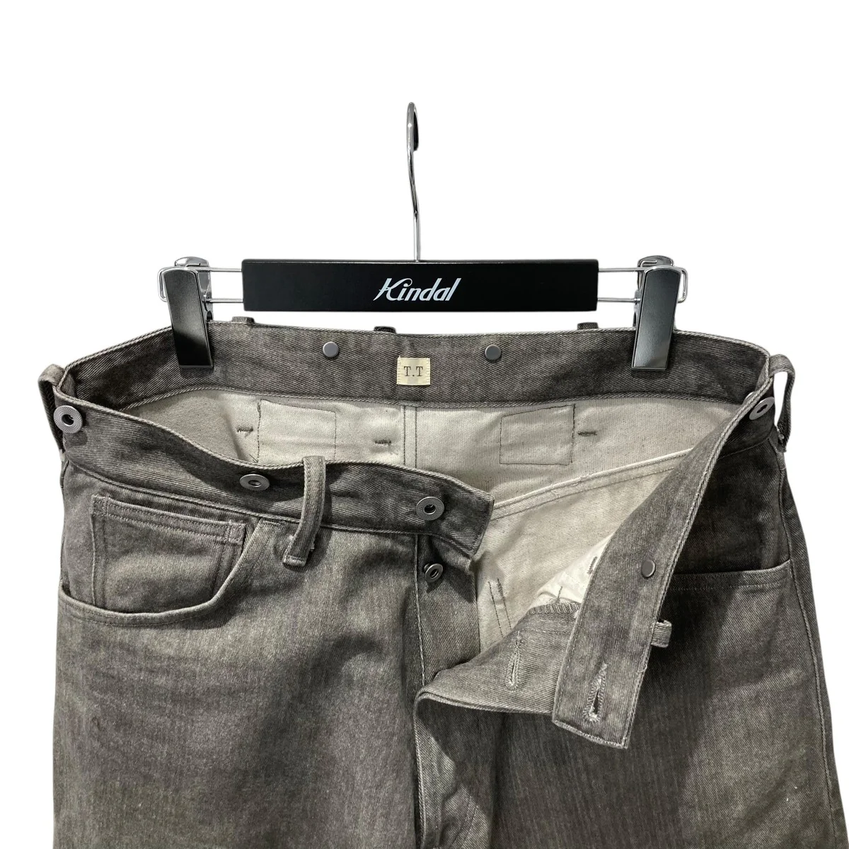 25AWBUCKLE-BACKED TROUSERS HAND DRAWN SUMIデニムパンツLot.209 - Image 3