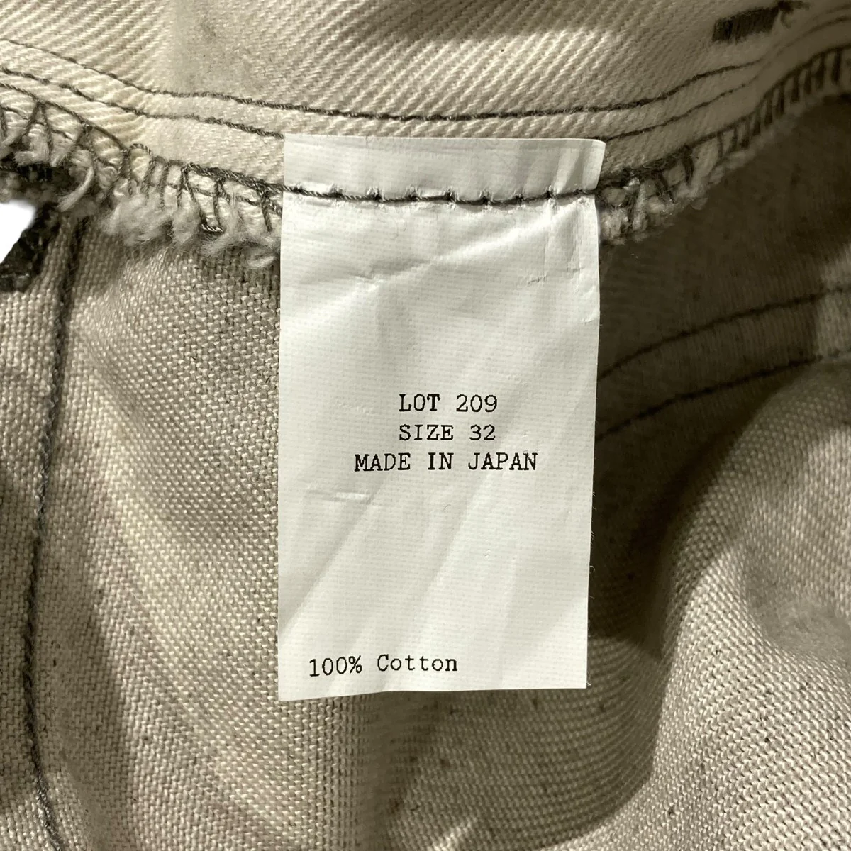 25AWBUCKLE-BACKED TROUSERS HAND DRAWN SUMIデニムパンツLot.209 - Image 6