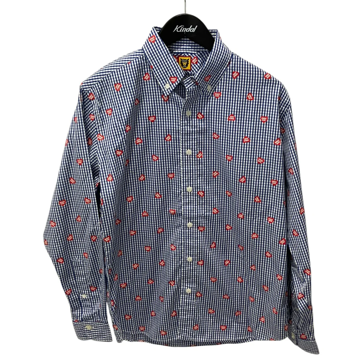 24SSHeart Embroidered Oversized Long Sleeve Shirt長袖シャツHM27SH008