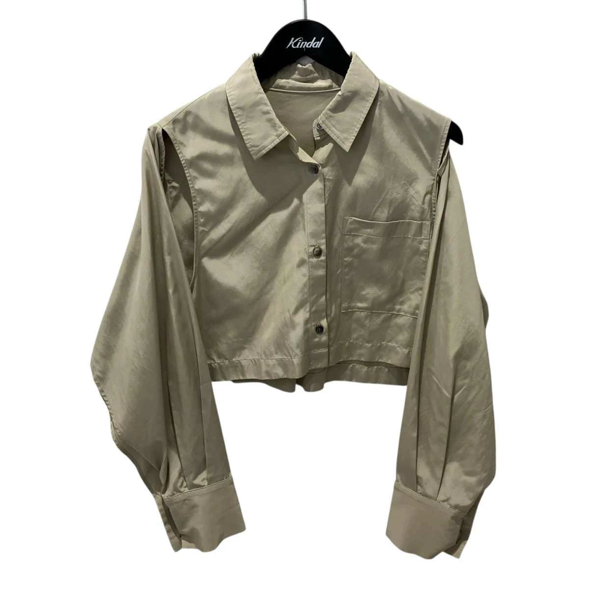 24SSSlit Sleeves Cropped Shirt長袖シャツ26S63203