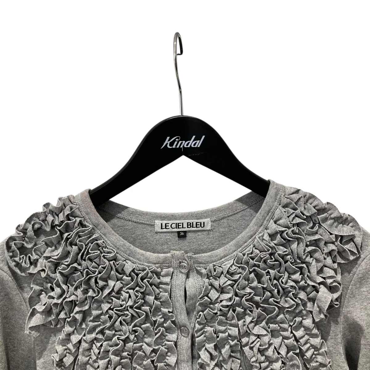 26SSFrill Detail Jersey Topカーディガン28S62307 - Image 3