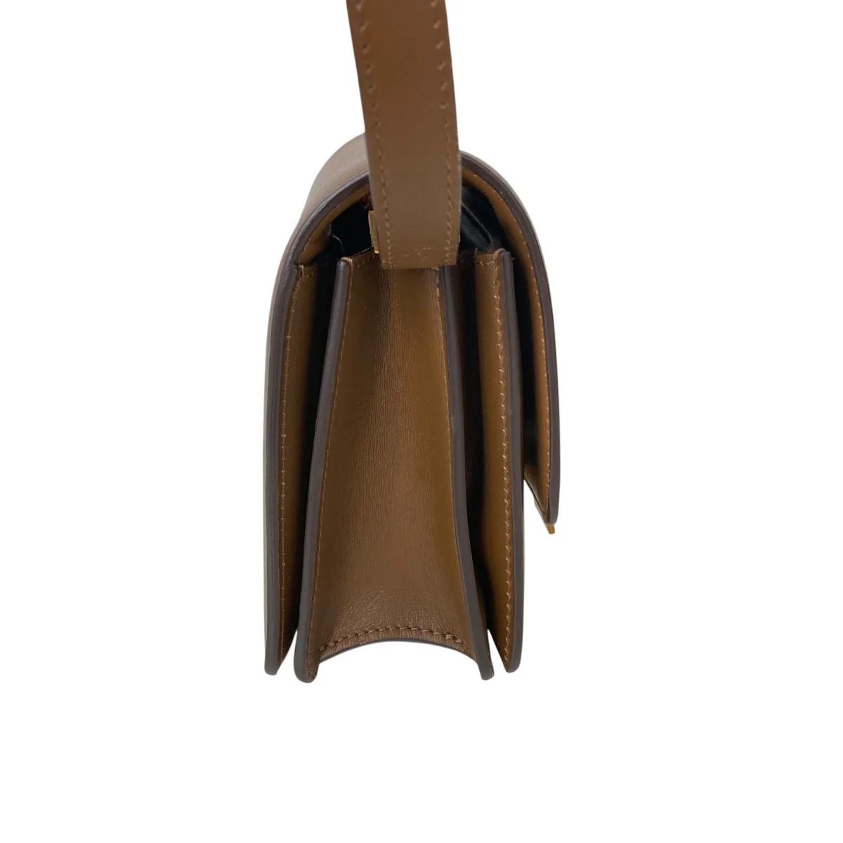 クラシックボックススモールレザーショルダーバッグ - Image 3