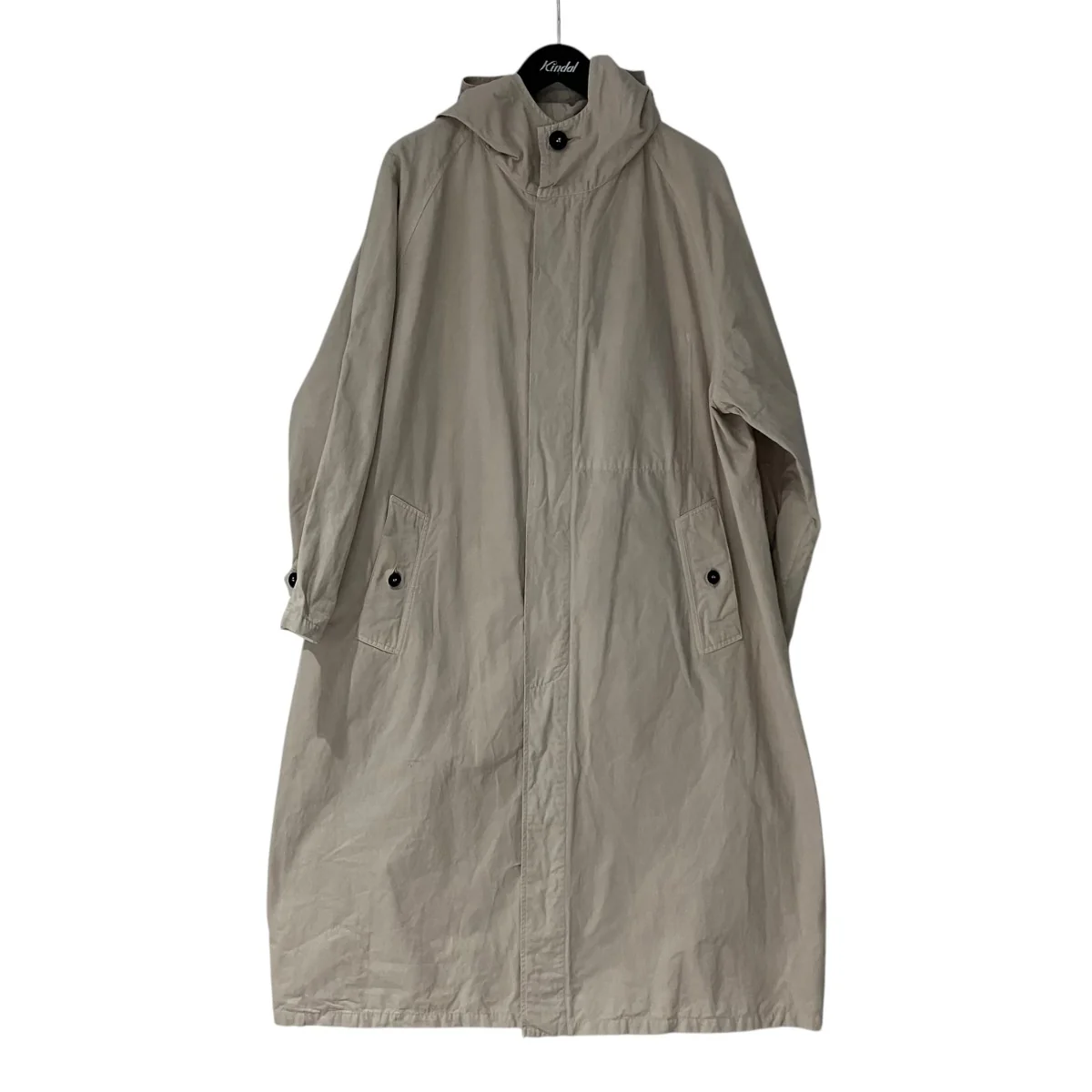 LIGHT WEIGHT COTTON OVERDYE HOODED COATフーデッドコート