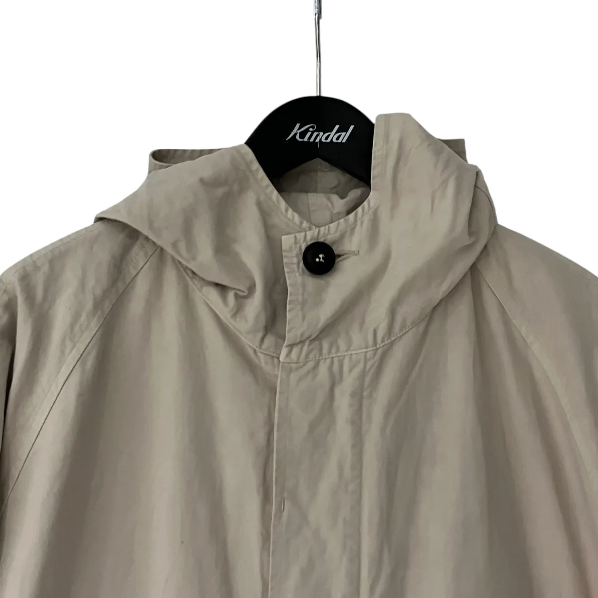 LIGHT WEIGHT COTTON OVERDYE HOODED COATフーデッドコート - Image 3
