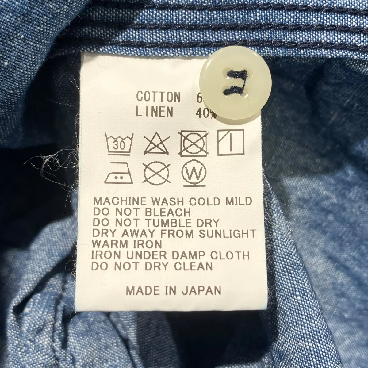 コットンリネンデニムシャツワンピースシャツワンピース - Image 6