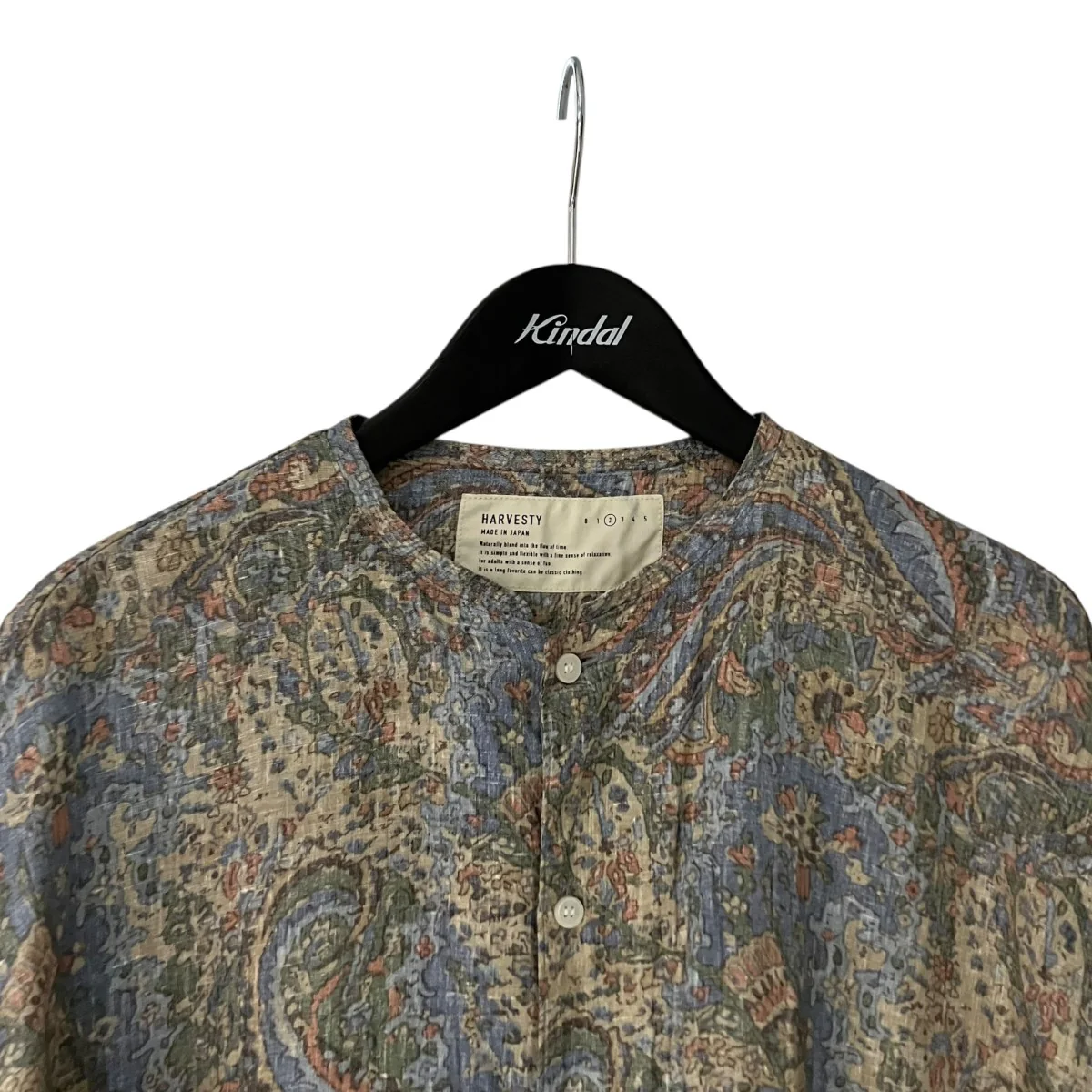LINEN PRINTED ATELIER ROBE PAISLEY +ワンピースA42304-1 - Image 3