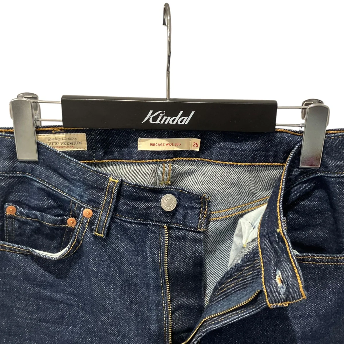 RIBCAGE WIDE LEG ジーンズデニムパンツA6081-0019 - Image 3