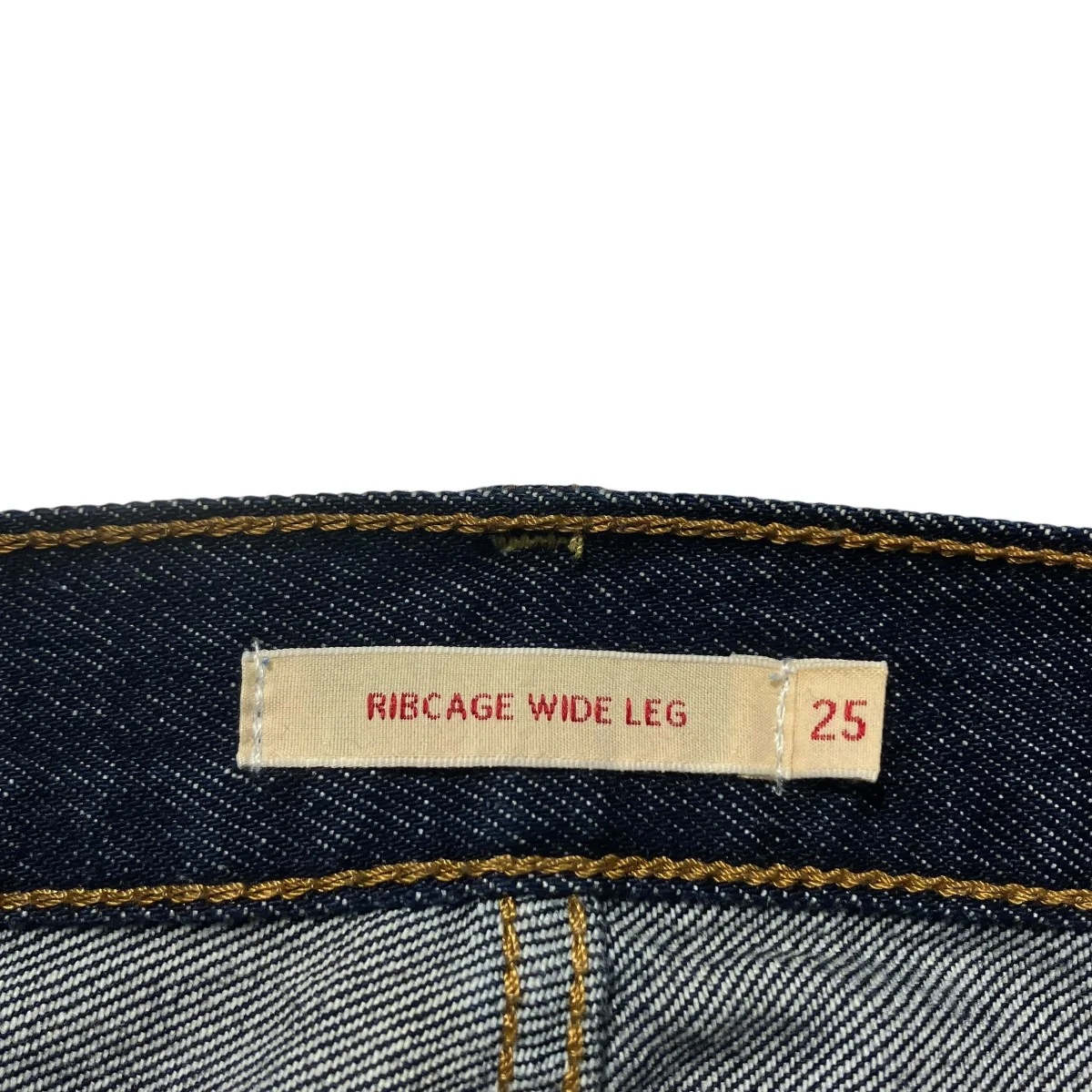 RIBCAGE WIDE LEG ジーンズデニムパンツA6081-0019 - Image 6