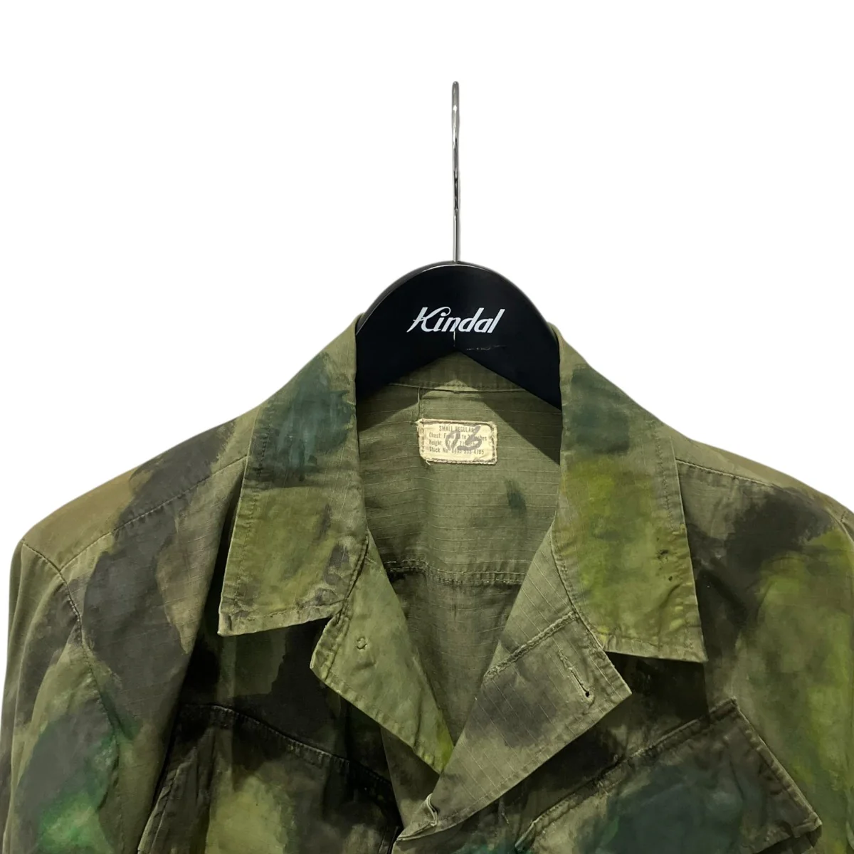 70s5th JUNGLE FATIGUE JACKET with HAND-PAINTED CAMOジャケット8405-935-4705 - Image 3