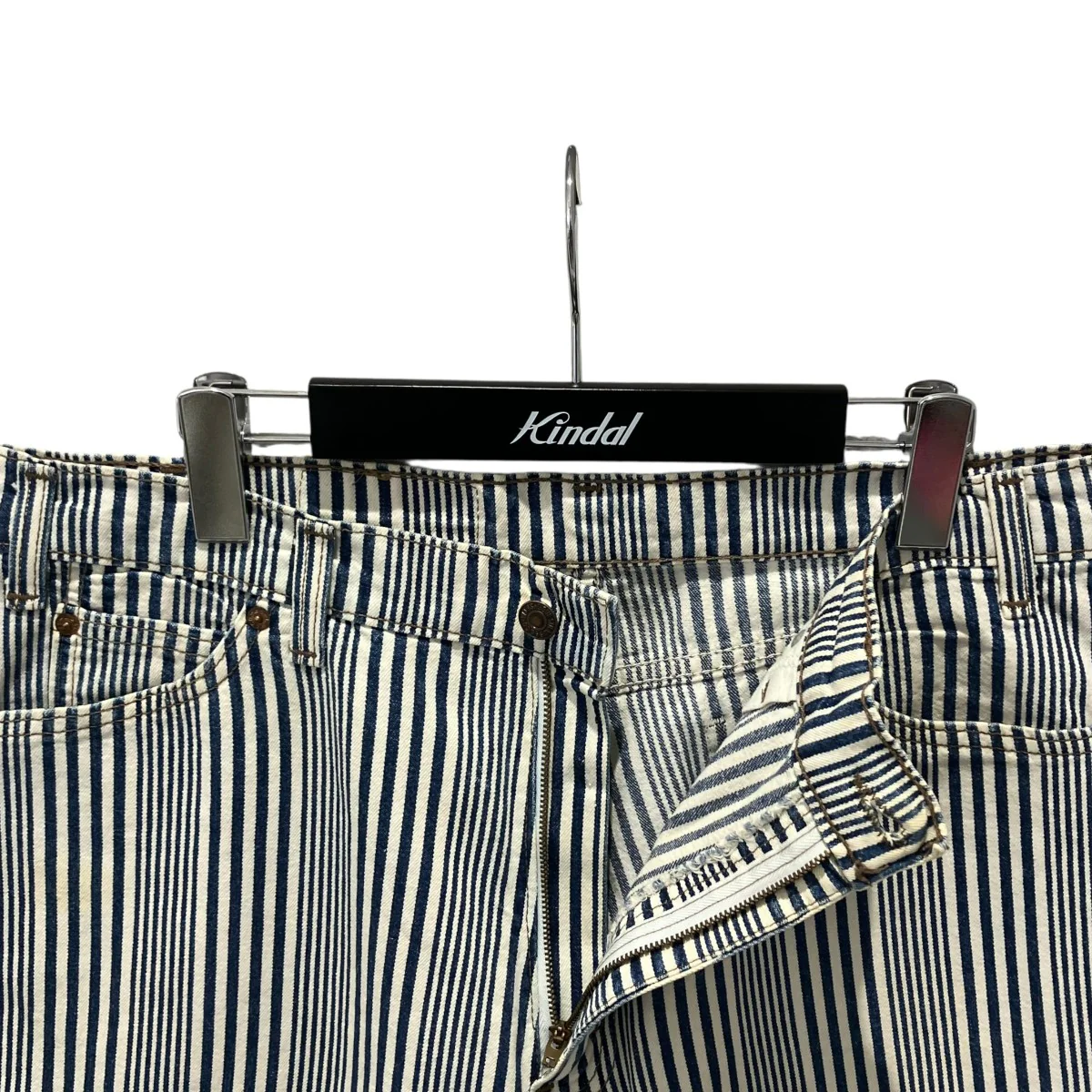 90’S LEVI’S 560 HICKORY COTTON SHORTSハーフパンツ - Image 3