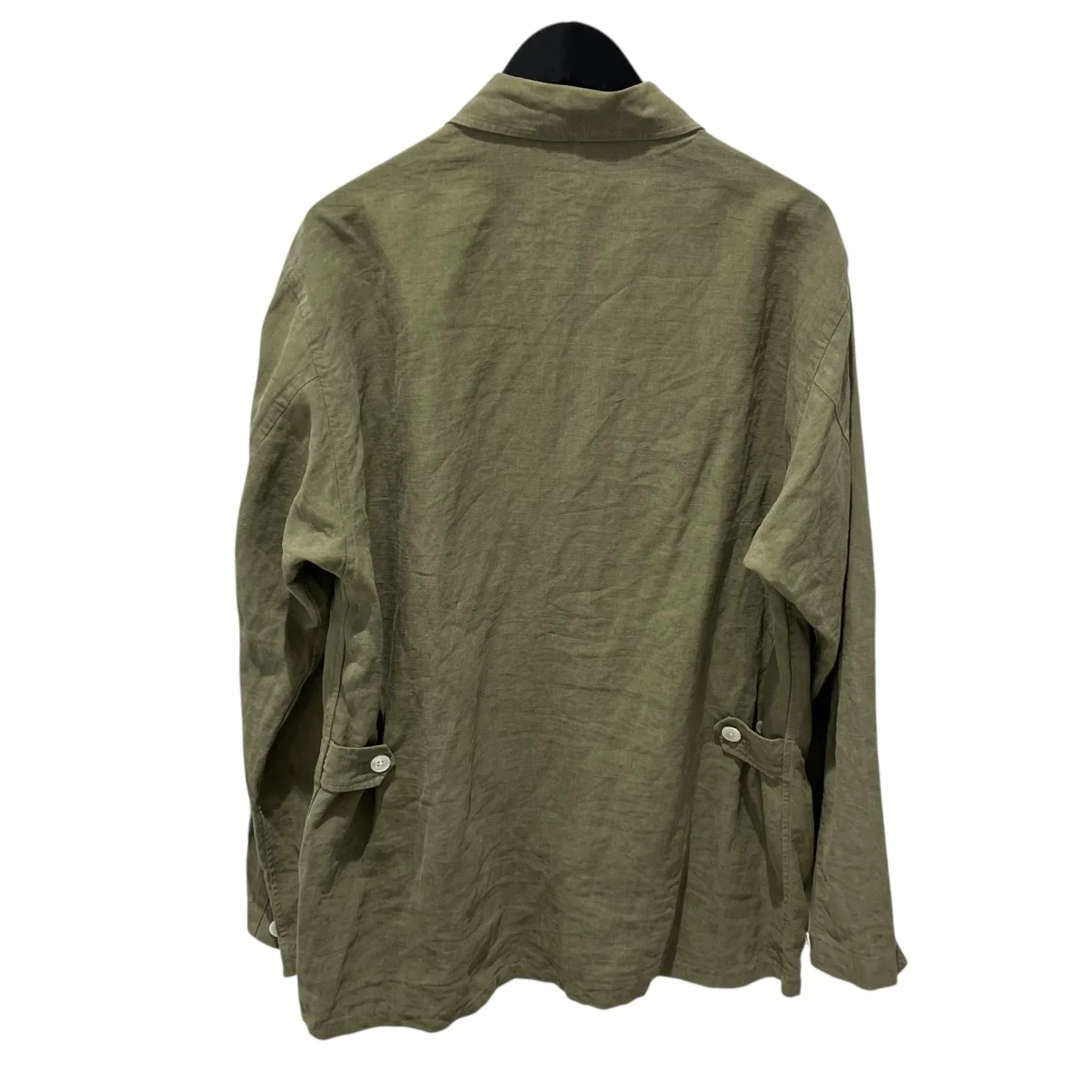 WASHED LINEN BIG FATIGUE JACKETA7SJ01LP - Image 2
