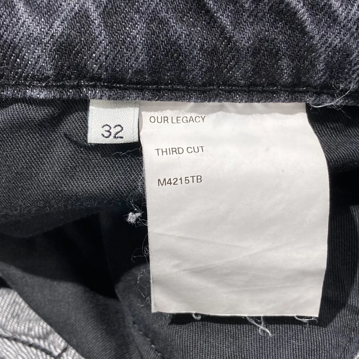 THIRD CUT Black Slash DenimブラックデニムM4215TB - Image 6