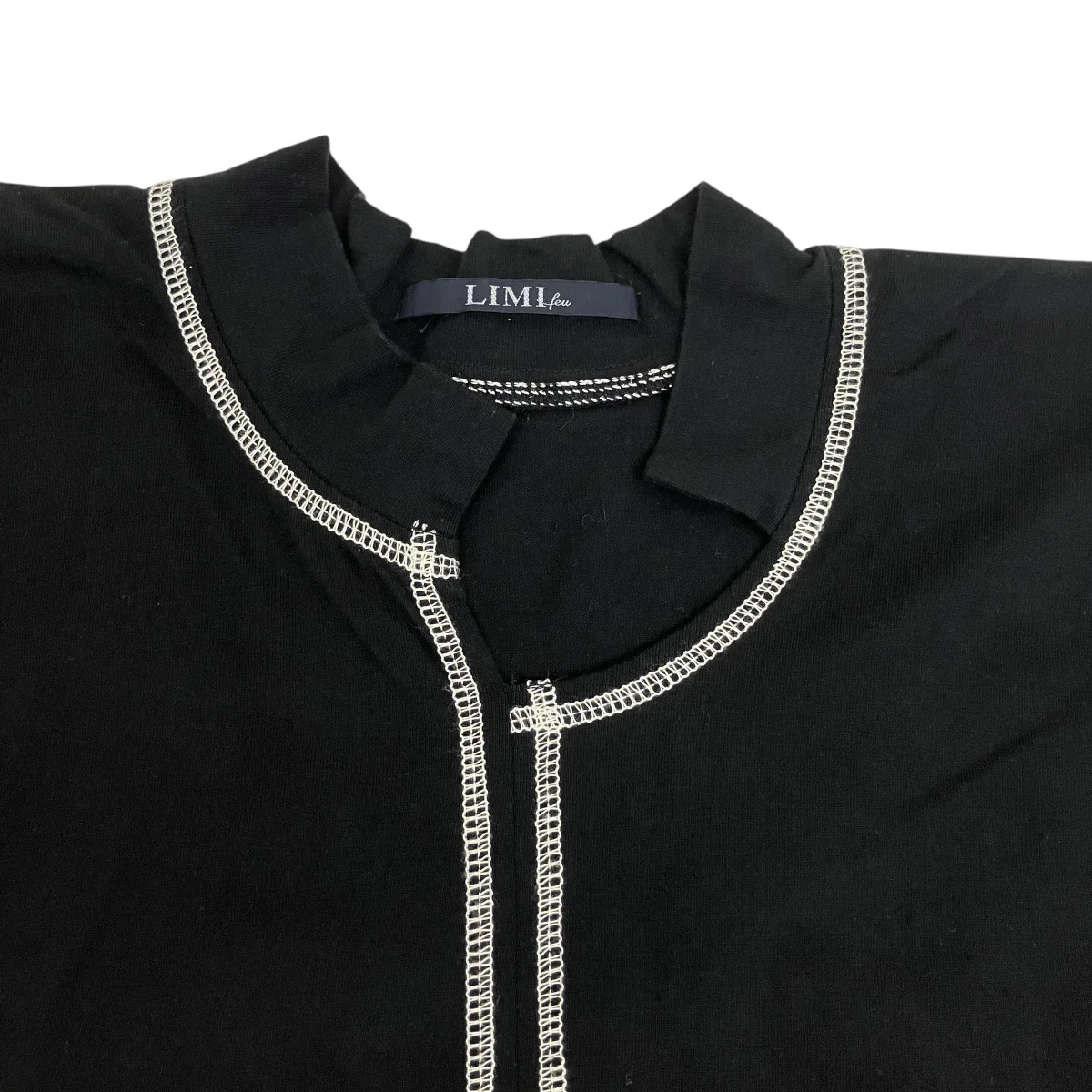 ステッチデザインコットンオーバーサイズTシャツLN-T12-033 - Image 3
