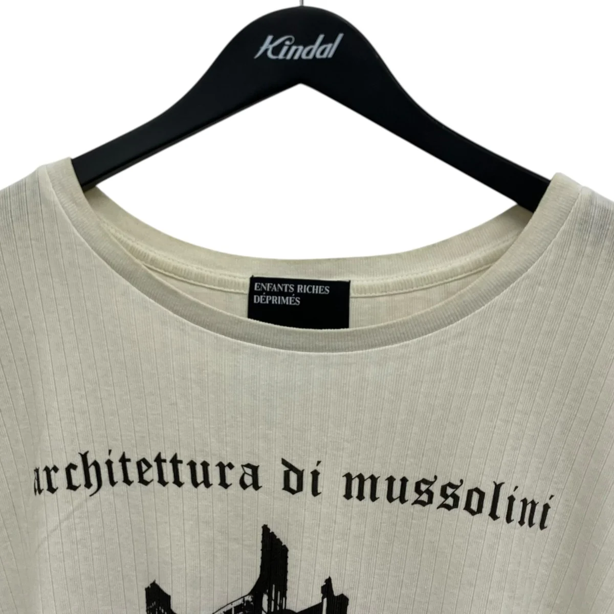 ARCHITETTURA MUSSOLINI RIB T-SHIRT リブクロップドTシャツ - Image 3