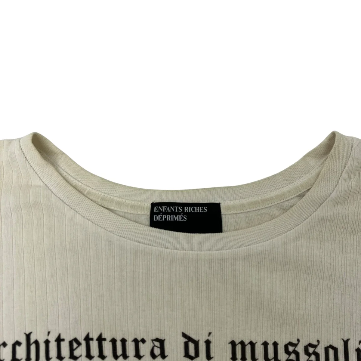 ARCHITETTURA MUSSOLINI RIB T-SHIRT リブクロップドTシャツ - Image 6