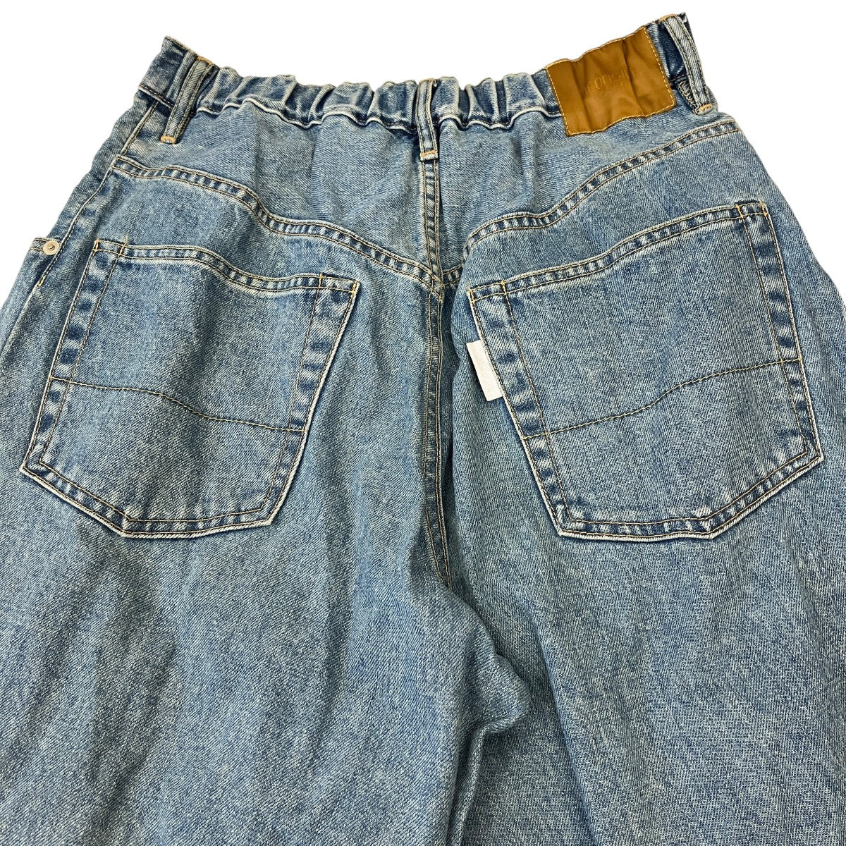 Wide denim slacks “Used”ワイドデニムパンツN0344 - Image 4