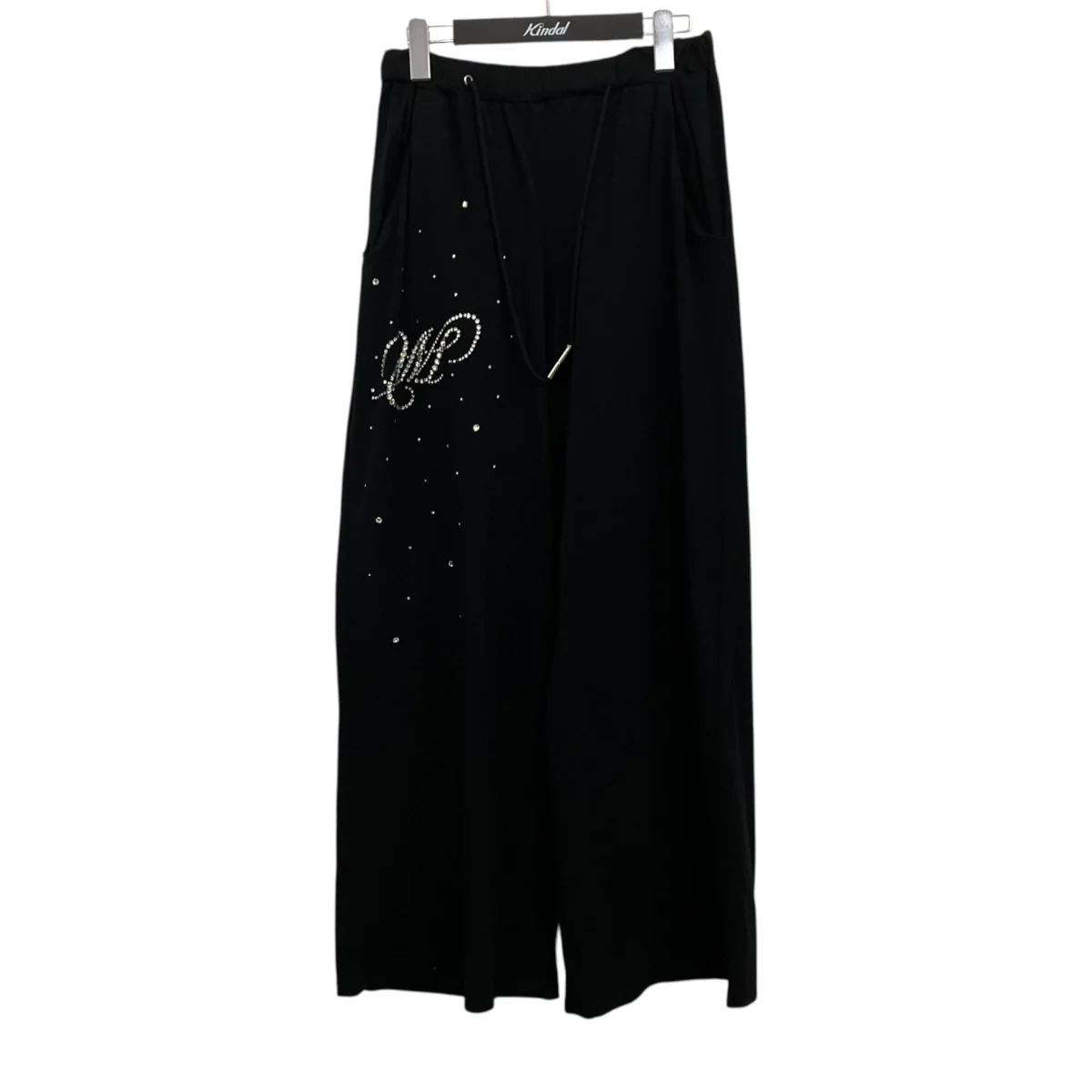 logo gradation pants ラインストーンスウェットパンツ