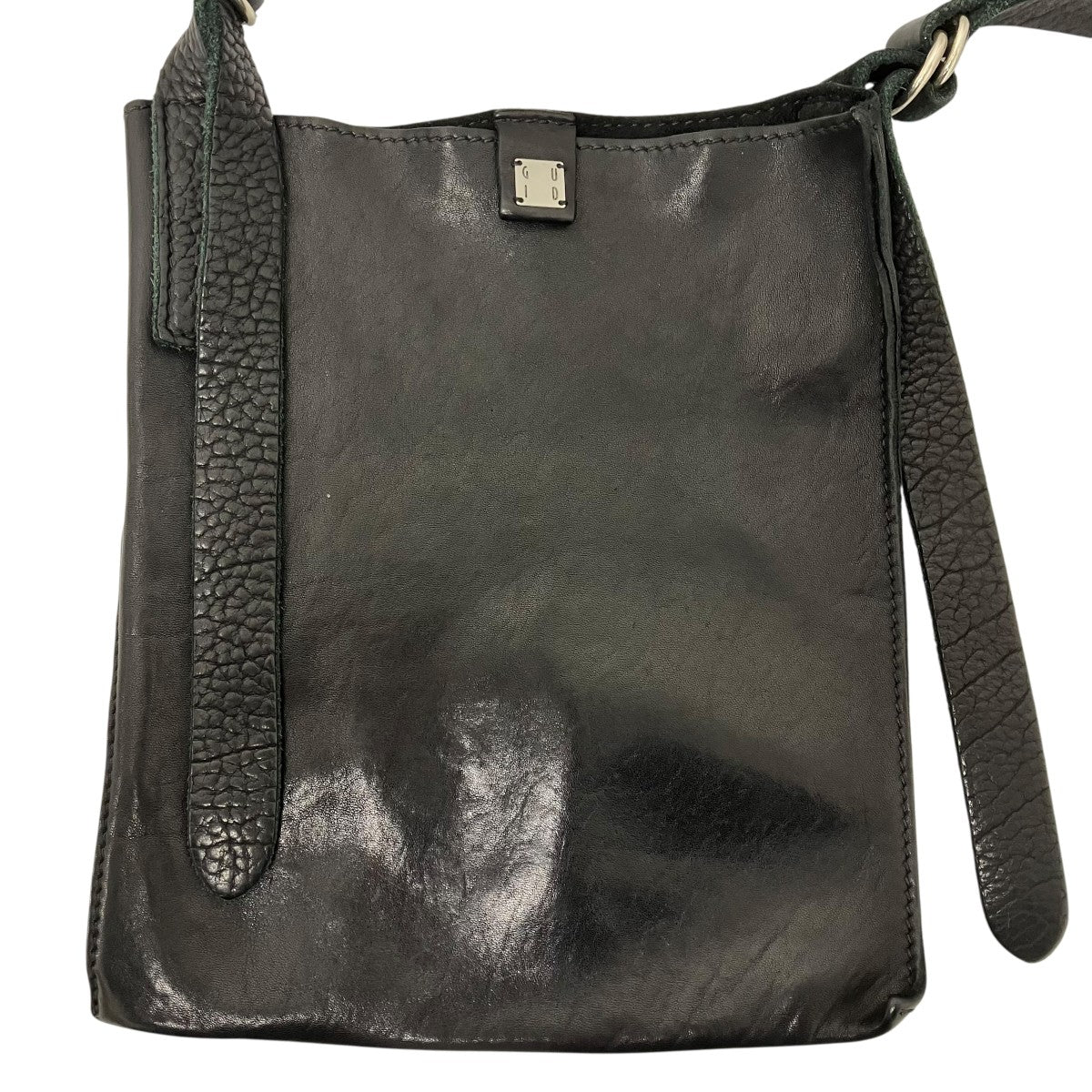 SOFT HORSE FULL GRAIN FLAT CROSSBODY BAGレザーショルダーバッグ - Image 2