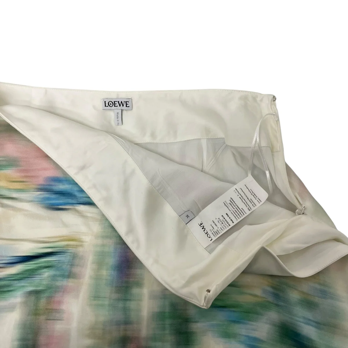 WOMEN BLURRED PRINT MIDI SKIRT-SAMPLE品位 総柄プリントスカート - Image 4