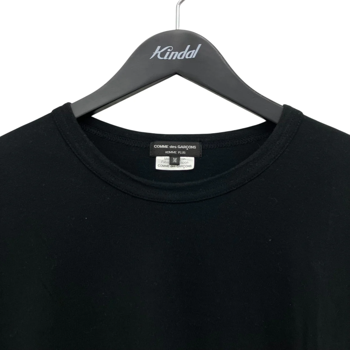 バックくり抜きバインダーネックTシャツ - Image 3