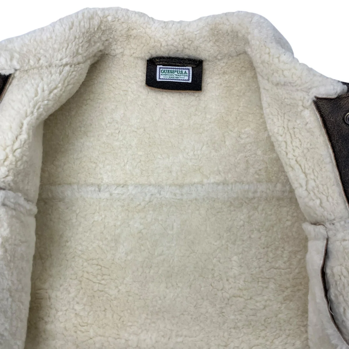 sherpa leather trucker jacket レザーボアジャケット - Image 5