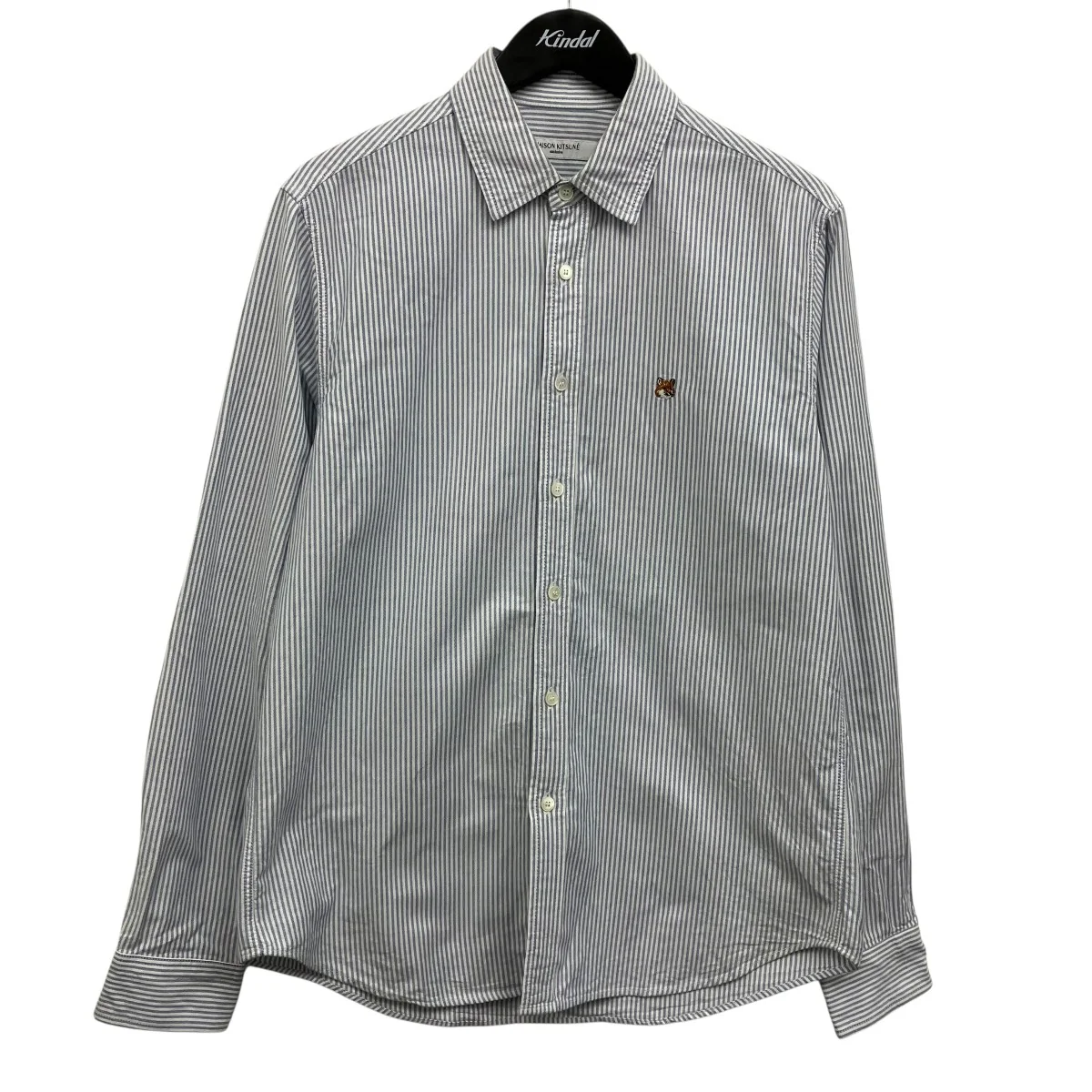 JP EXCLUSIVE FOX HEAD EMBROIDERY STRIPE SHIRT ストライプシャツ