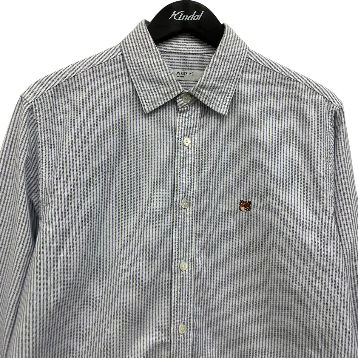 JP EXCLUSIVE FOX HEAD EMBROIDERY STRIPE SHIRT ストライプシャツ - Image 3