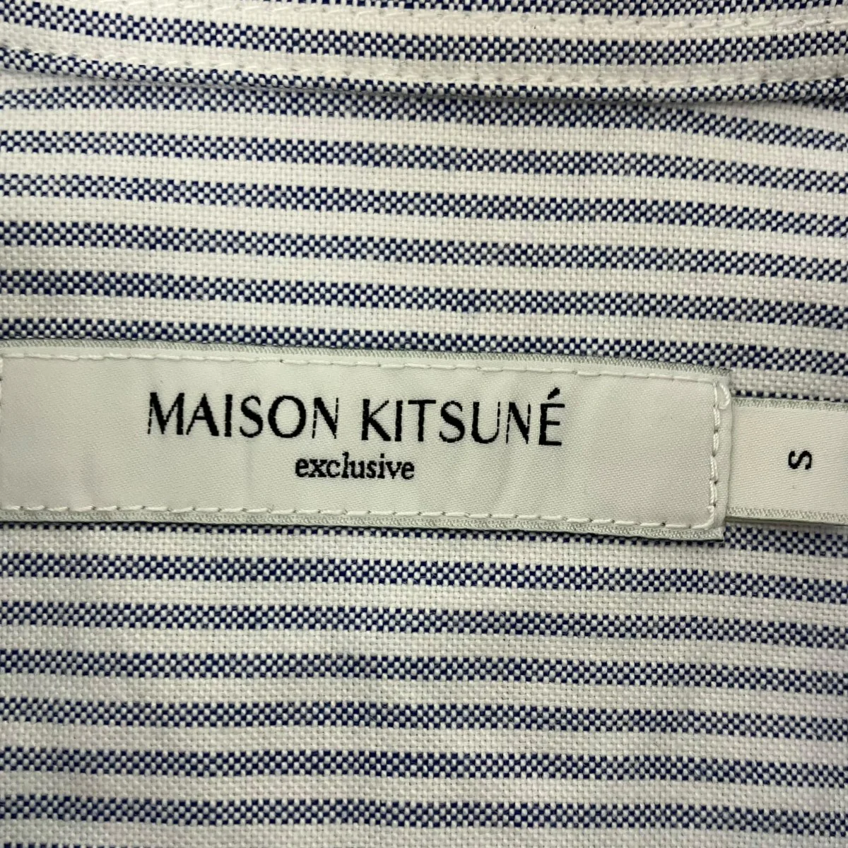 JP EXCLUSIVE FOX HEAD EMBROIDERY STRIPE SHIRT ストライプシャツ - Image 4