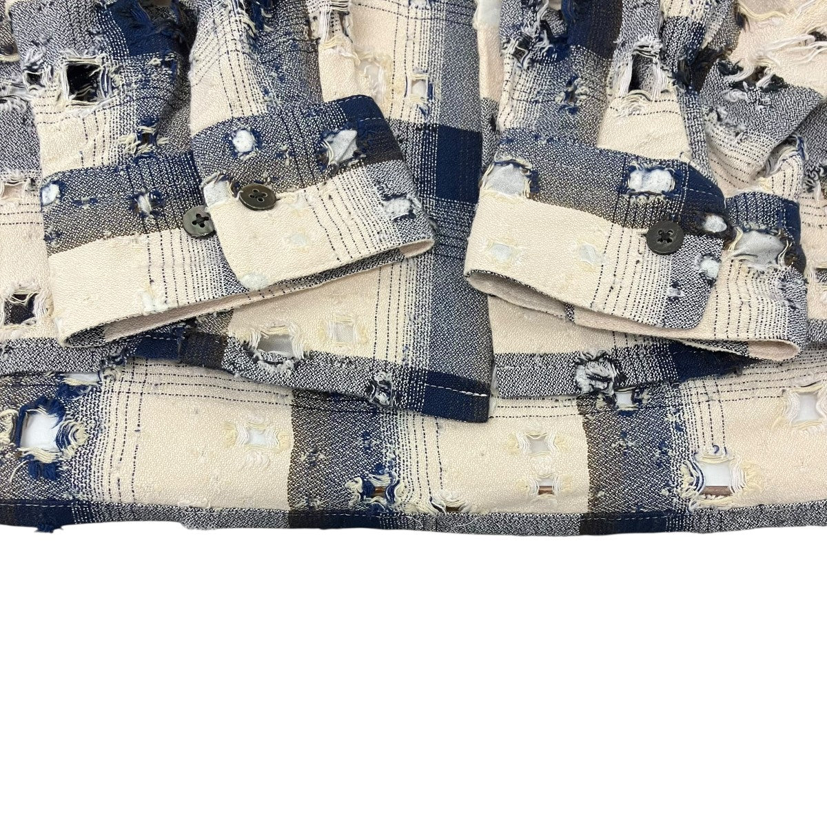 OBMRE DESTROYED SHIRT オンブレデストロイシャツ - Image 4