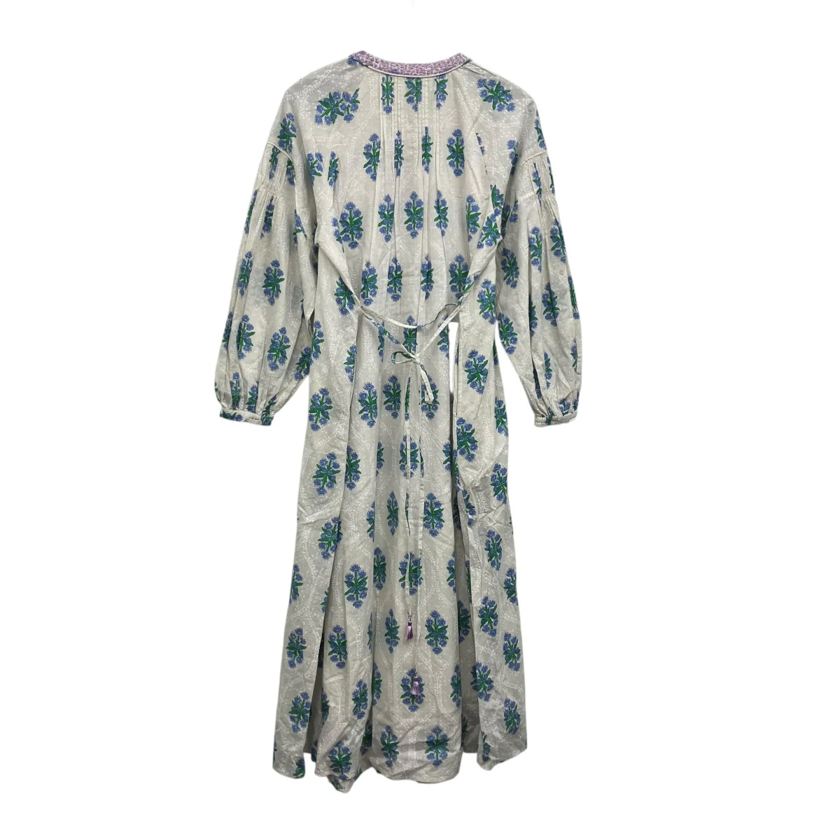 Cotton Jacquard Iberis Print Pintuck Dress ワンピース - Image 2