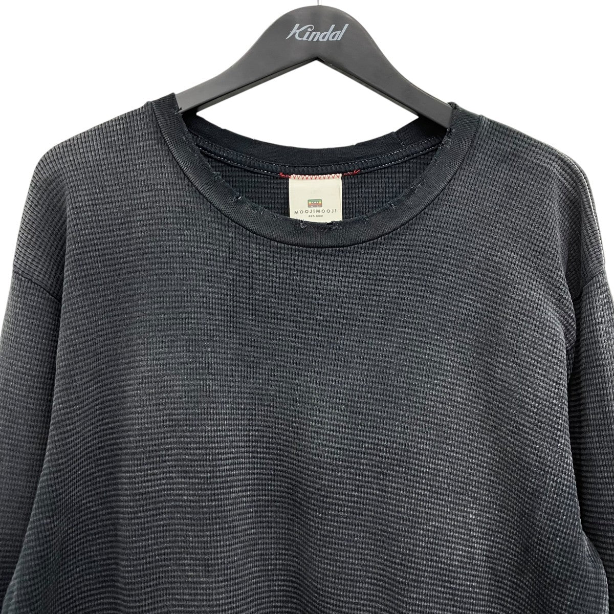 CLASSIC WAFFLE THERMAL AGEDオーバーダイワッフルカットソー - Image 3