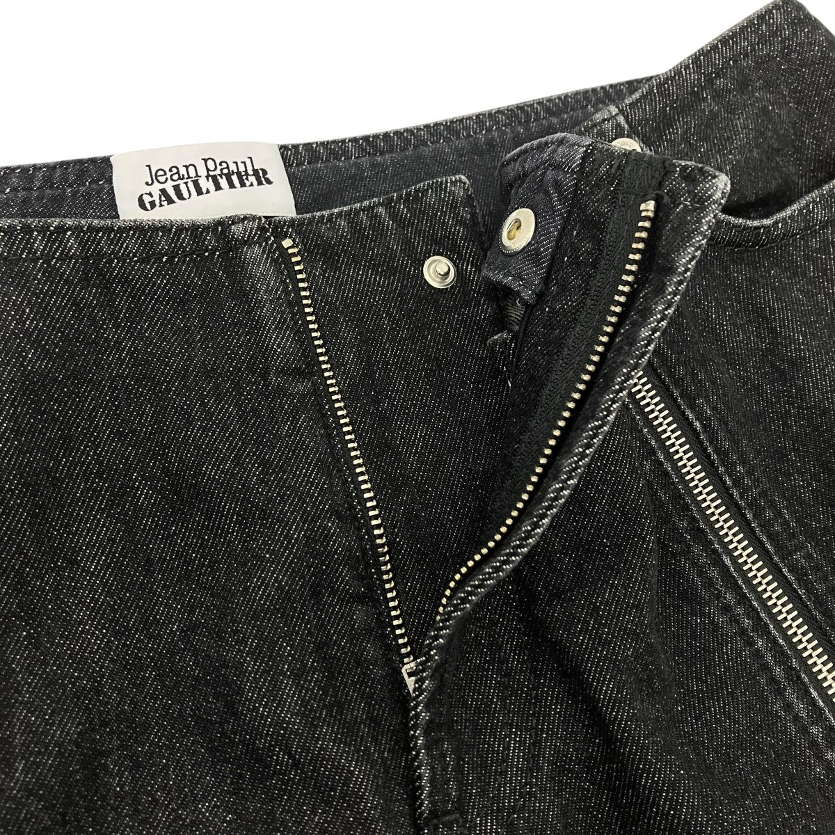 Black Zipped Jeans フロントジップデザインデニム - Image 3