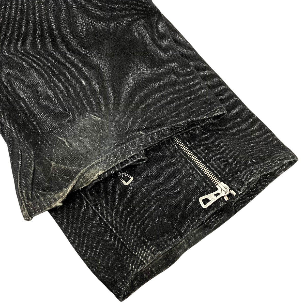 Black Zipped Jeans フロントジップデザインデニム - Image 4