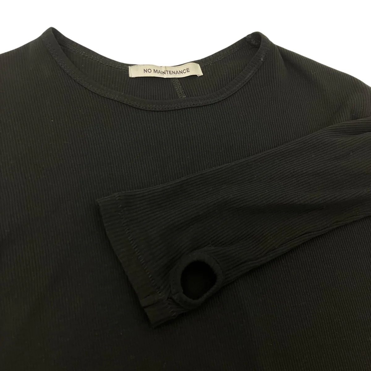 ORI RIBBED LONG SLEEVE TリブロングスリーブTシャツ - Image 4