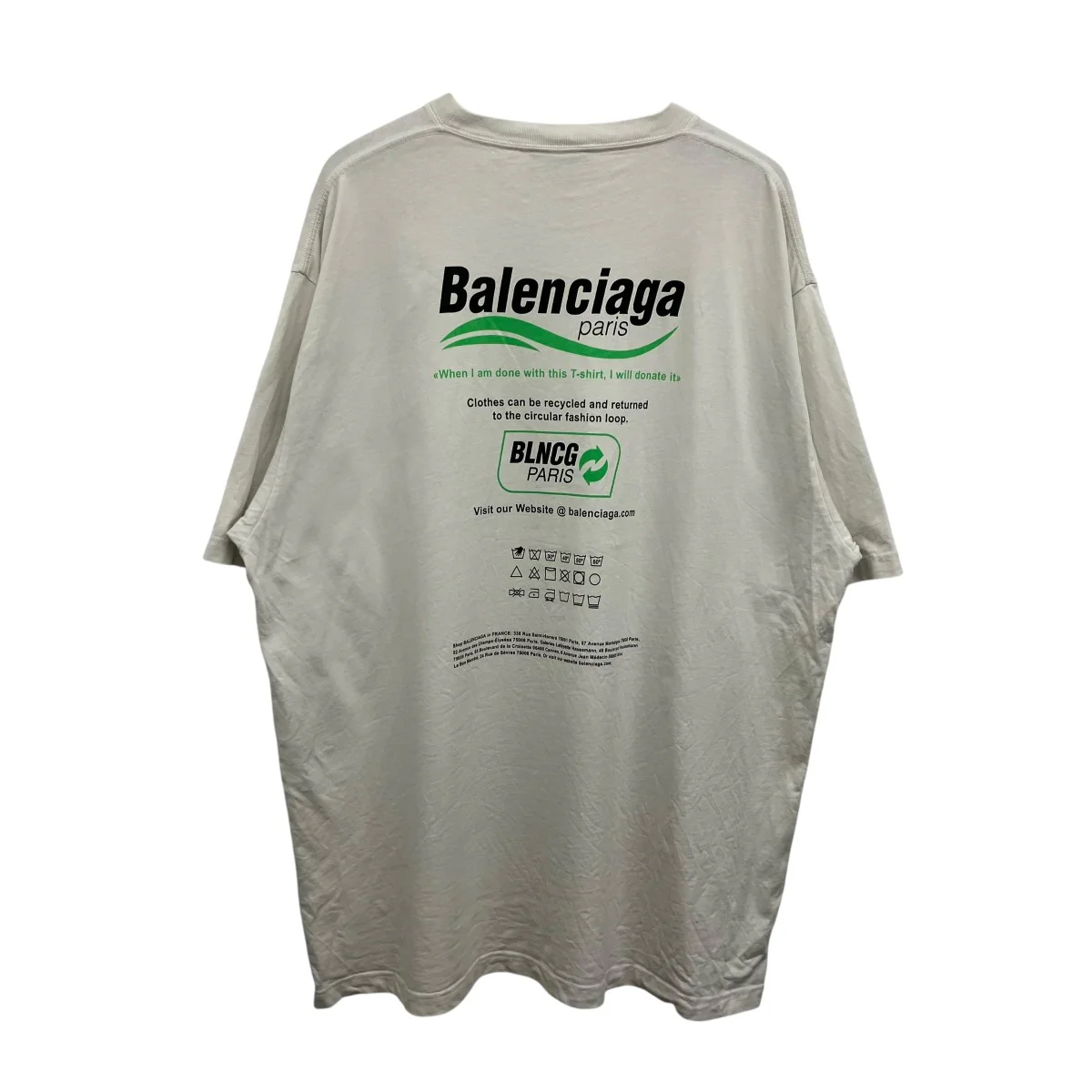 洗濯ロゴプリントTシャツ - Image 2