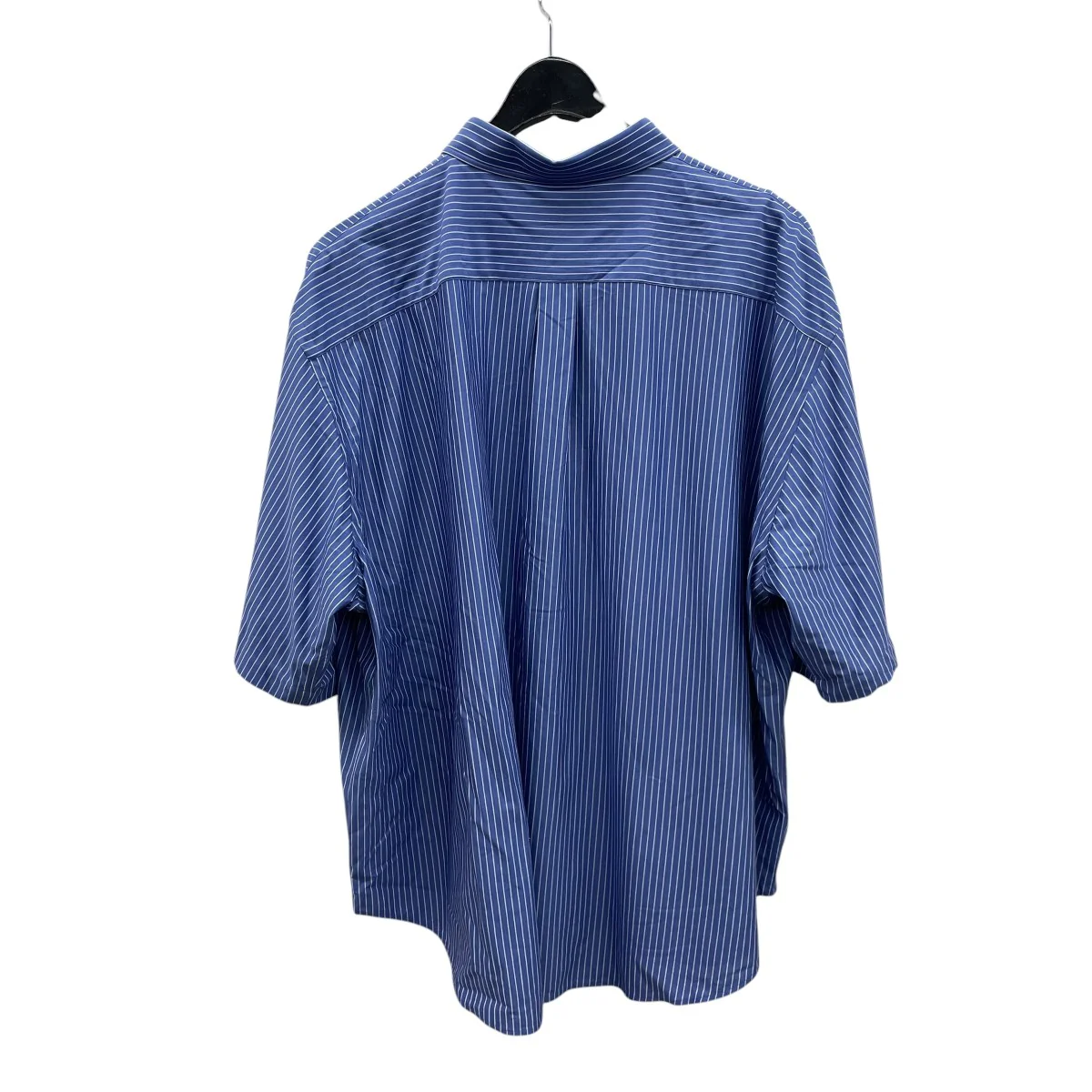 46G Atmosphere Stripe S S Shirtストライプ半袖シャツKM25S-027PBLUE - Image 2