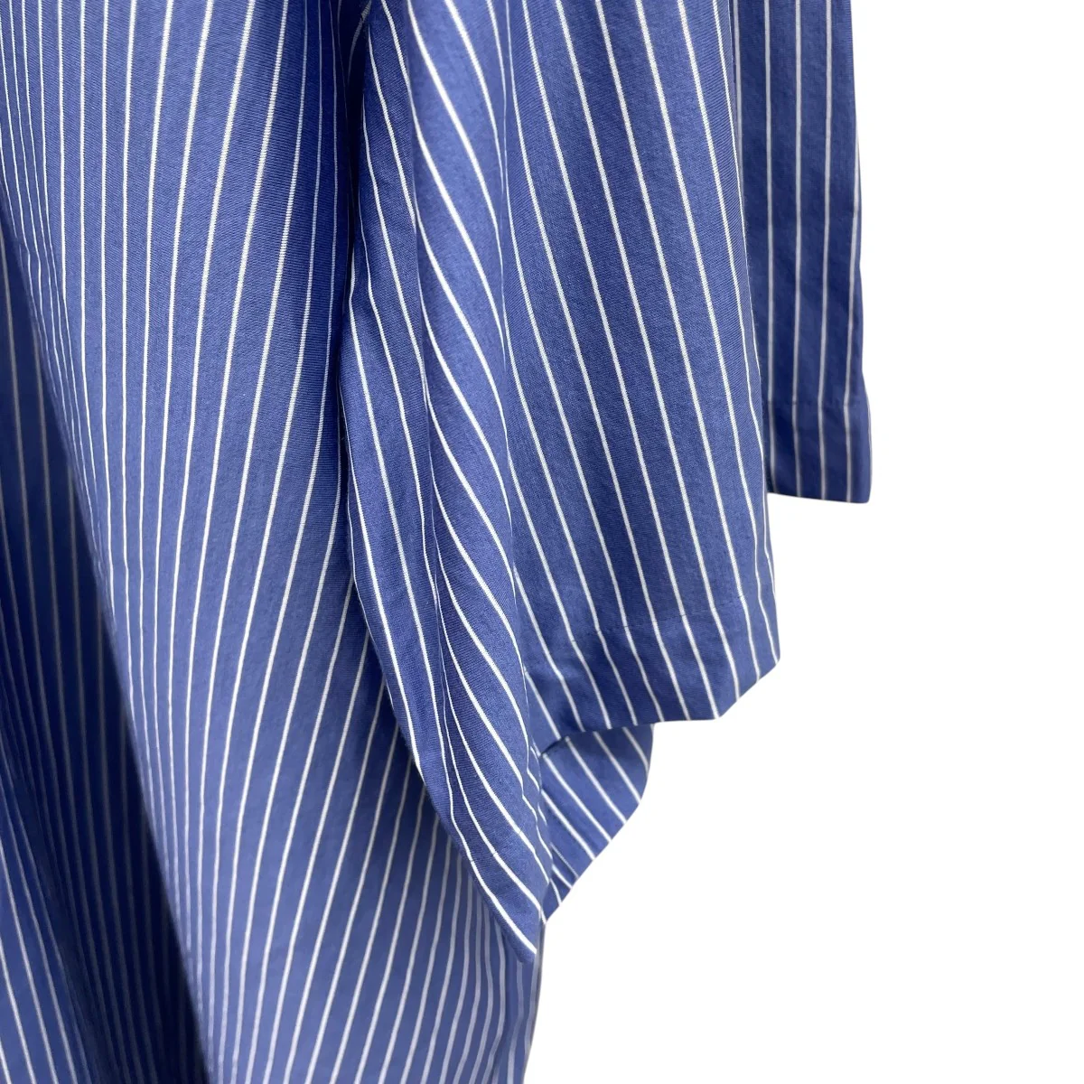 46G Atmosphere Stripe S S Shirtストライプ半袖シャツKM25S-027PBLUE - Image 4