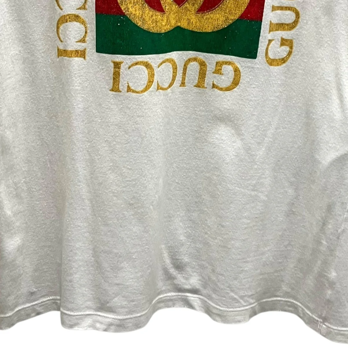 【Vintage Glitter Logo Print T-shirt 】ヴィンテージグリッターロゴプリントTシャツ493117 - Image 4
