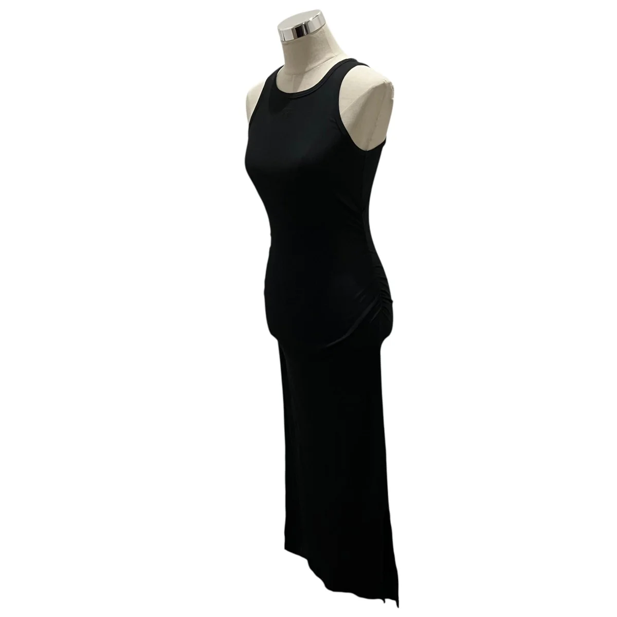 【BLACK SOFT COTTON RIB TANK TOP LONG DRESS】ノースリーブワンピースT3935-24AW - Image 3